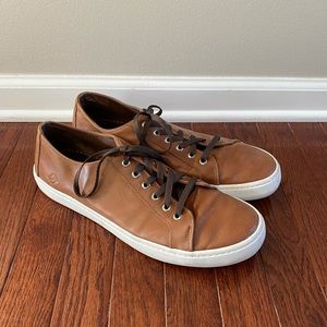 Sperry Cognac Brown Leather Shoes Size 12
